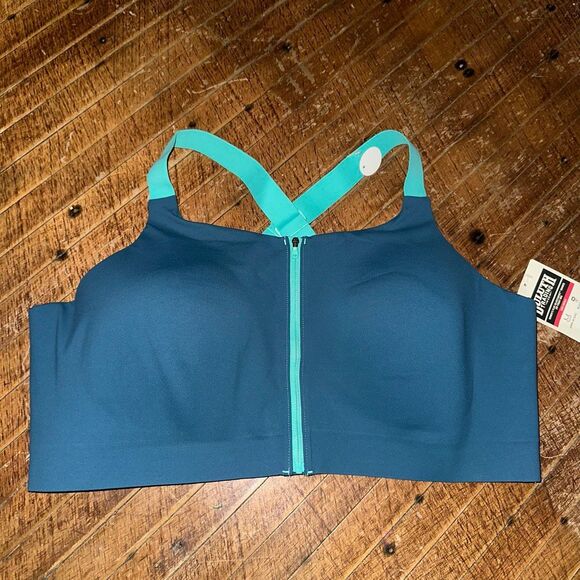 Duluth Trading high impact bonded meteor blue 24W sports bra - Picture 3 of 5